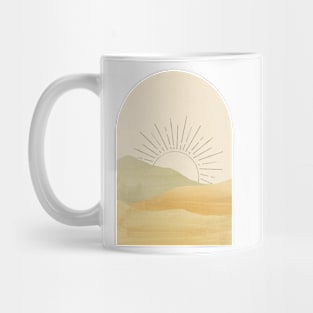 Morning sun in the mountains Mug